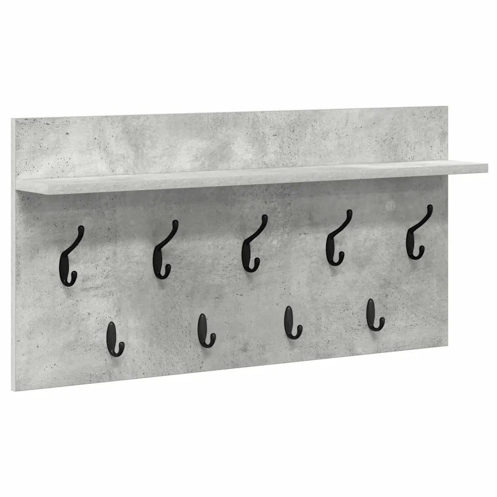 Appendiabiti a muro Grigio cemento 80 x 40 x 12 cm CFW8542774