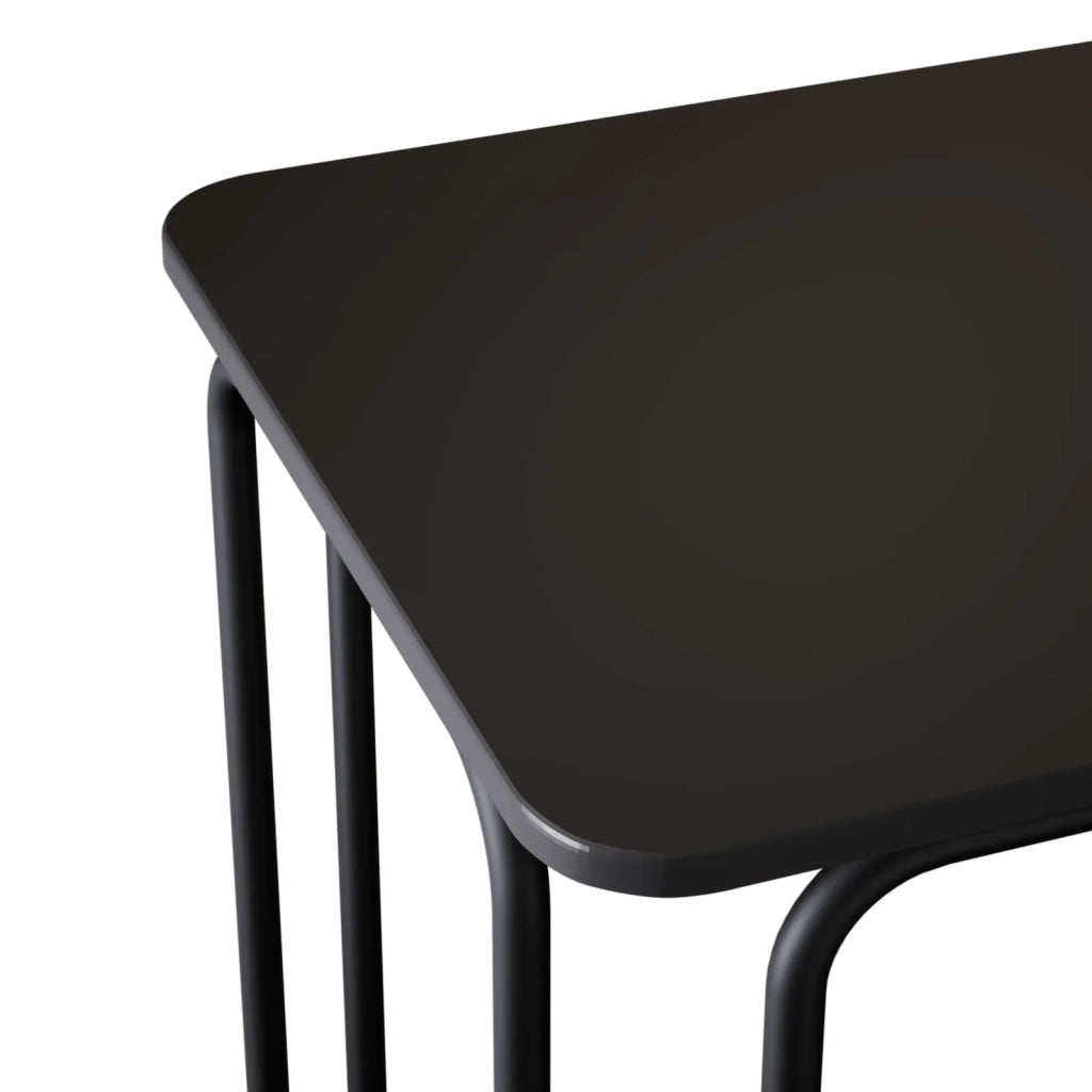 Tavolo da pranzo 100 x 50 x 75 cm Legno ingegnerizzato Nero 8007695