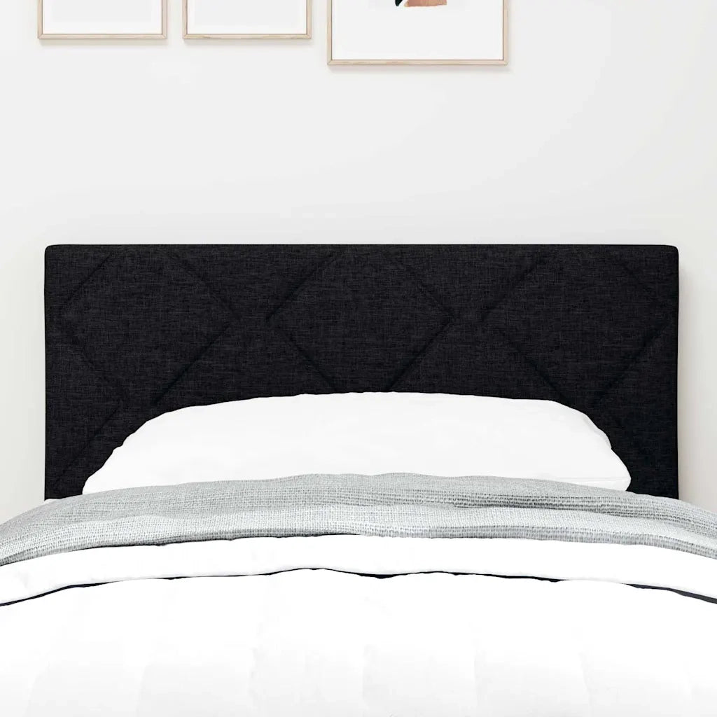 Testiera-Testata-Testiera Decorativa Nero 80 cm Pelle Sintetica 422834