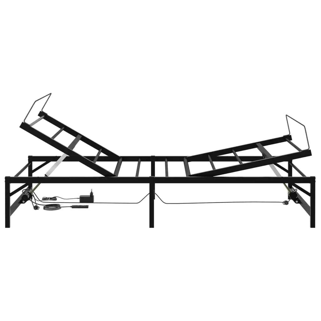 Telaio Letto Elettrico Regolabile Nero 100 x 190 cm Acciaio 42021380