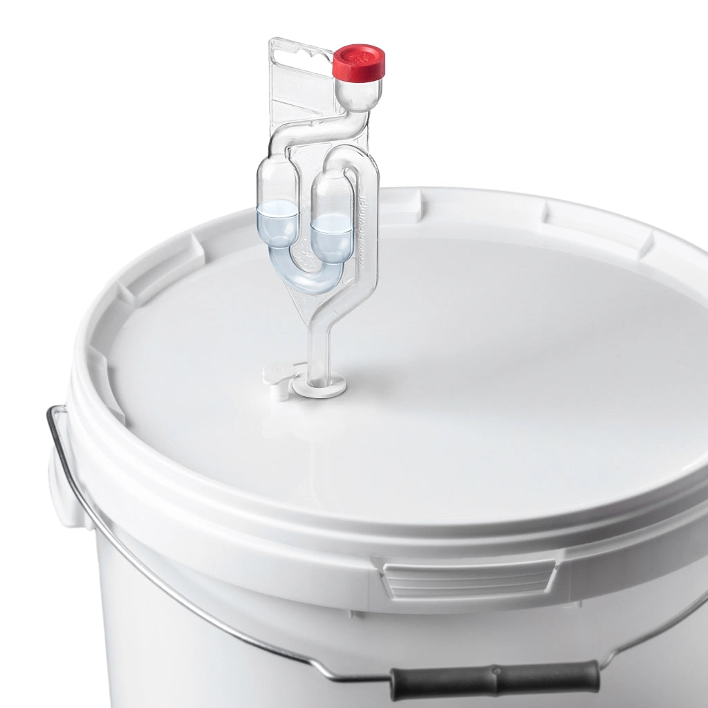 Gorgogliatore di fermentazione KADAX a 2 camere con tappo per vino, birra, damigiana