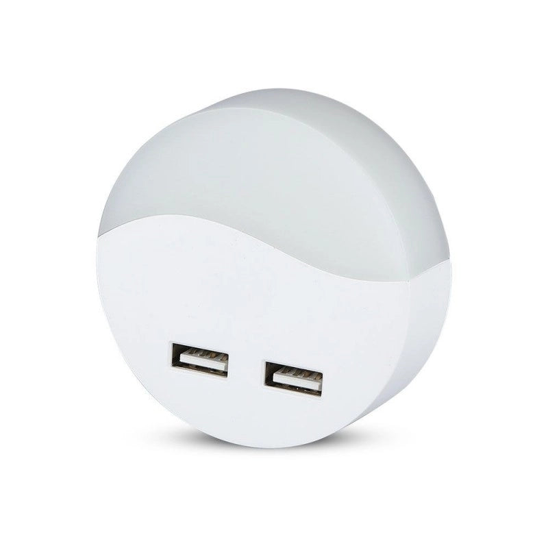 Luce notturna a LED con USB Round 3000k