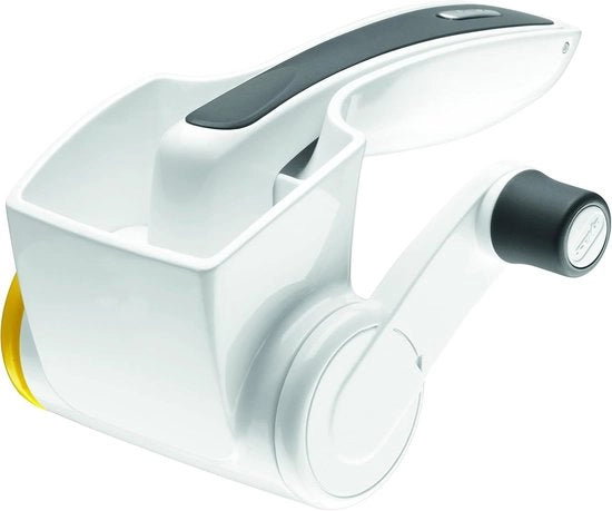 Raspialettrice Manuale Rotante Classica con Manico Soft-Touch - Resistente al Lavastoviglie 

Modello: 12345
Materiali: Acciaio Inossidabile
Dimensioni: 15 x 10 x 6 cm
Peso: 0,5 kg
Spessore della lama: 2 mm
Velocità di rotazione: 250 giri/minuto