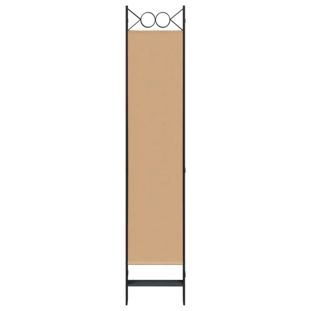 Divisore per Stanza a 6 Pannelli Beige 240 x 200 cm Tessuto 42039202