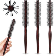 Set di Spazzole a Sfera - 3 Pezzi - Spazzola a Sfera Mini - Rotolo di Capelli a Quiff - Spazzola a Sfera in Nylon - Adatto per Capelli Fini/Capelli Corti