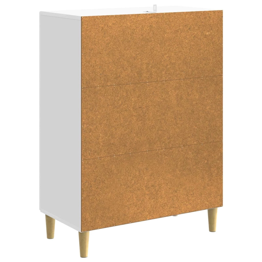 Credenza Bianco Lucido 66 x 34,5 x 90 cm Legno ingegnerizzato 895099