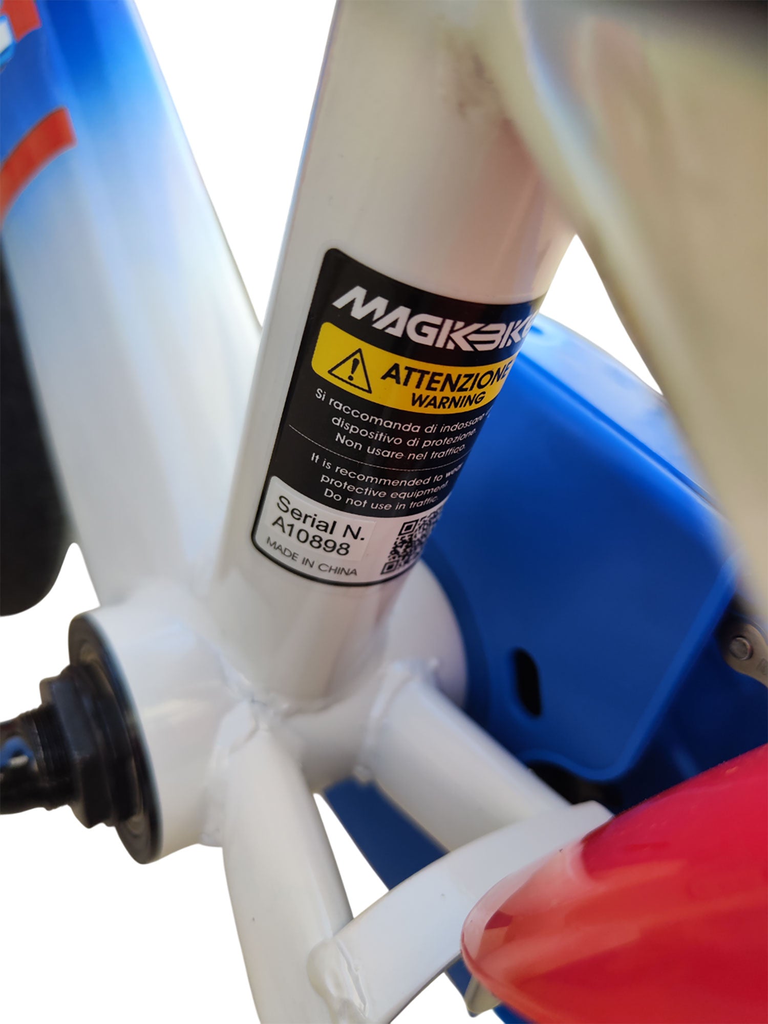 Bicicletta per Bambini 16" Freni a Disco Magik-Bike Racer Blu