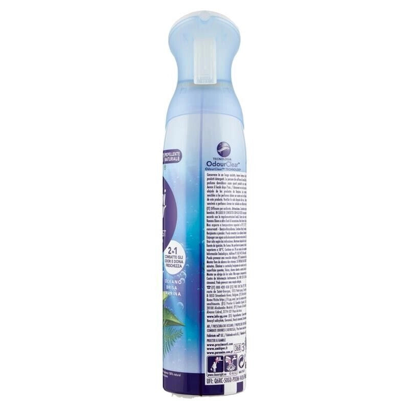 SET 8 AMBI PUR PROFUMATORE PER AMBIENTI DEODORANTE SPRAY OCEANO 185 ML