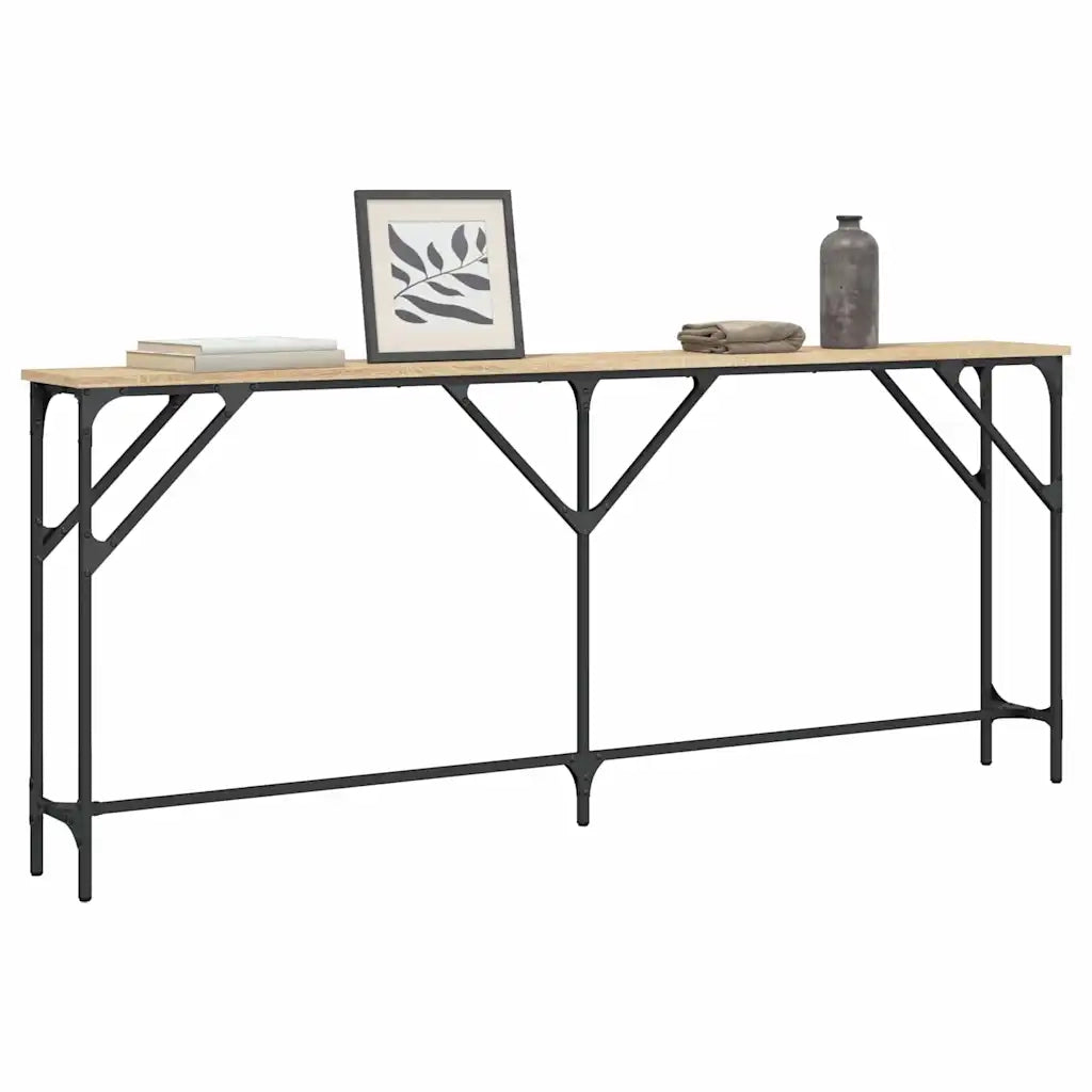 Tavolo Consolle | Tavolo d'Ingresso Rovere Sonoma 180x23x75 cm in Legno Multistrato