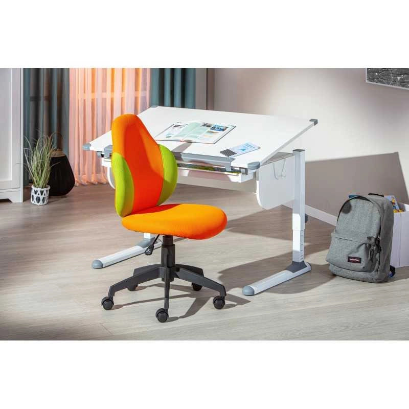 Poltroncina ragazzo Inter Link in morbido pu colorato arancio/gialla