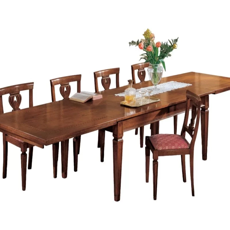 Tavolo allungabile rettangolare classico greca bassano 160x90x78 - Mobili 2G