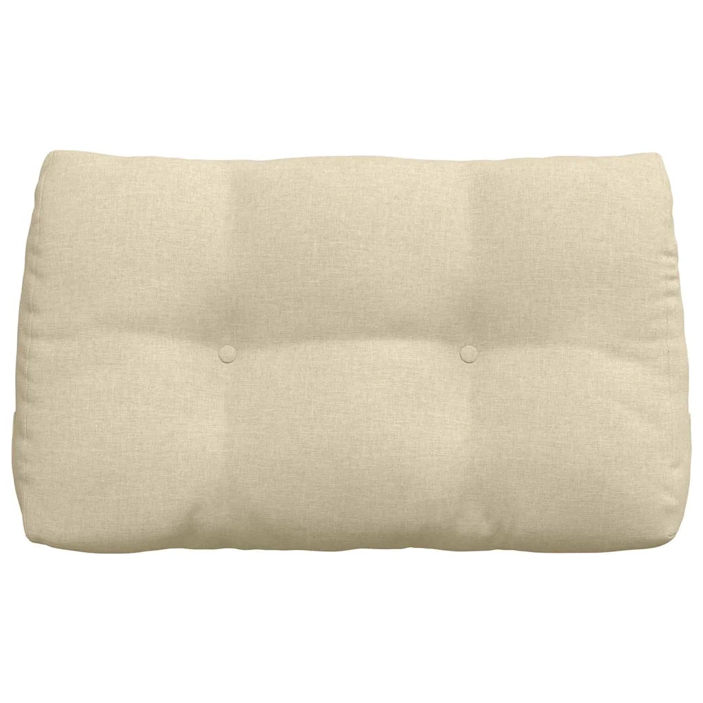 Cuscino per Schiena Crema 80 x 24 x 50 cm Tessuto