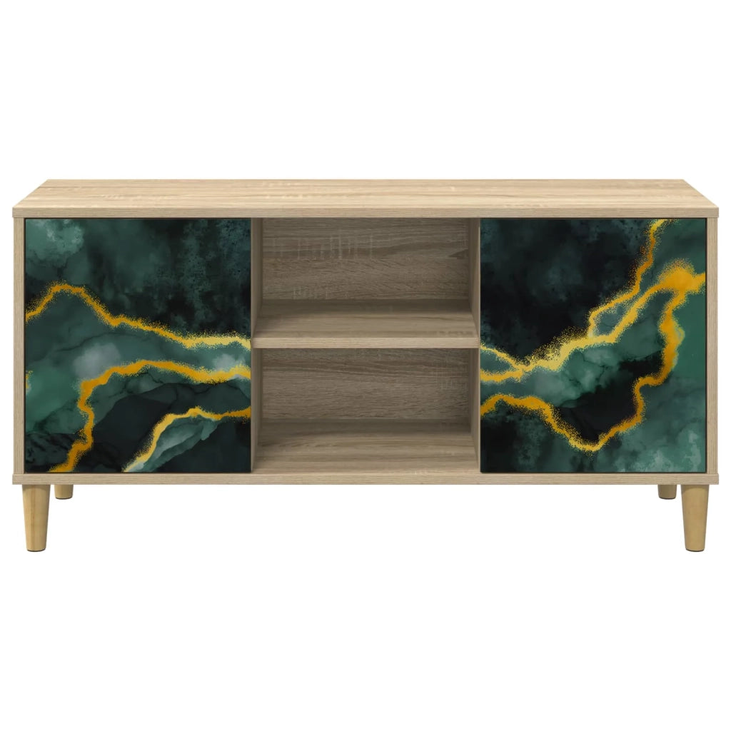 Mobile TV WIJHE 102 x 33 x 50 cm Sonoma Legno ingegnerizzato 8007034