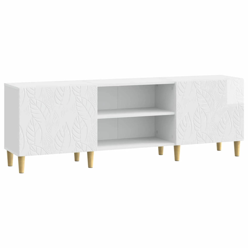 Mobile TV-Credenza per TV 150 x 31 x 50 cm Bianco Lucido Legno ingegnerizzato