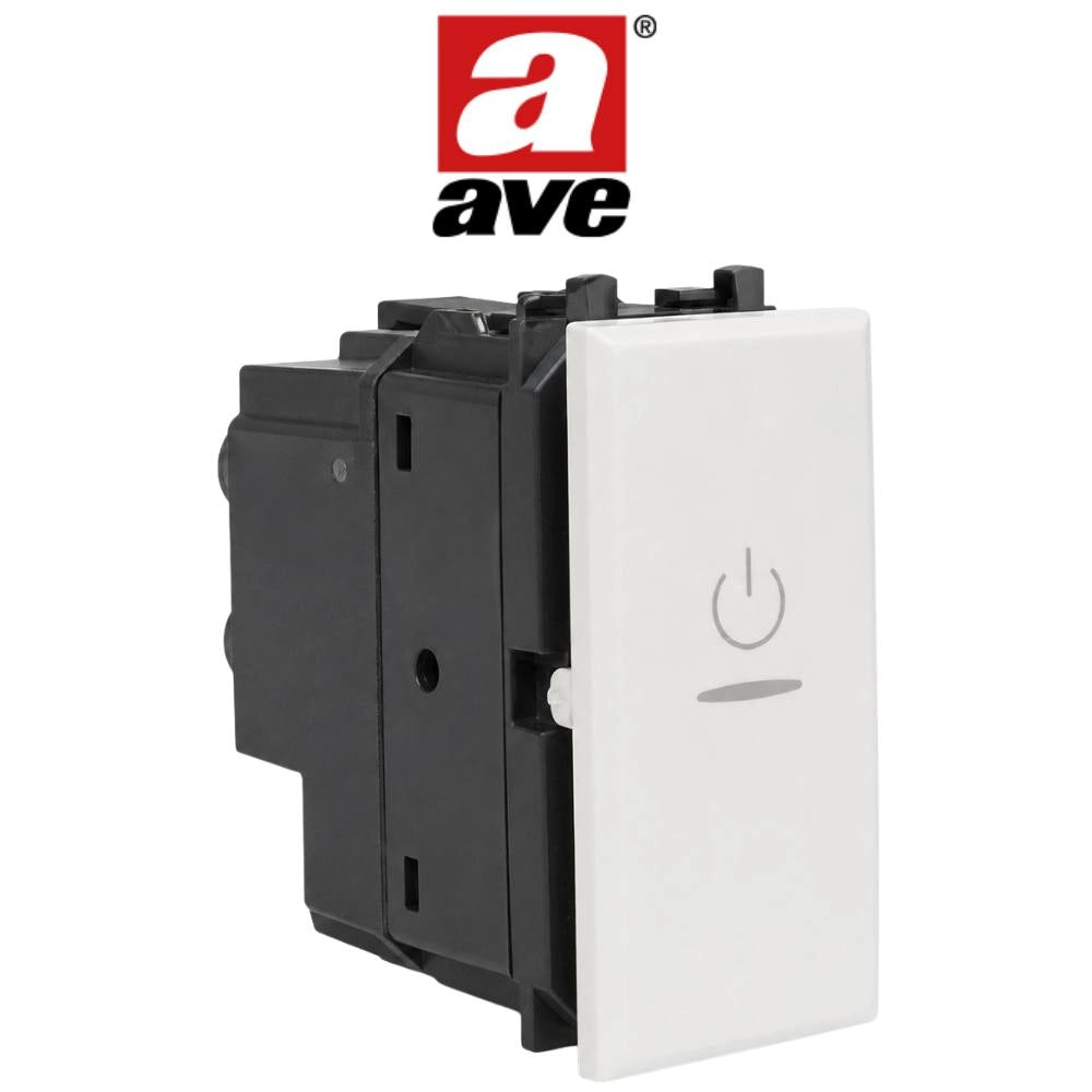 Interruttore bipolare assiale illuminabile 10ax 250v serie s44