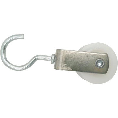 CARRUCOLA NYLON + GANCIO SELF - INOX D.MM 40- 5 pezzi
