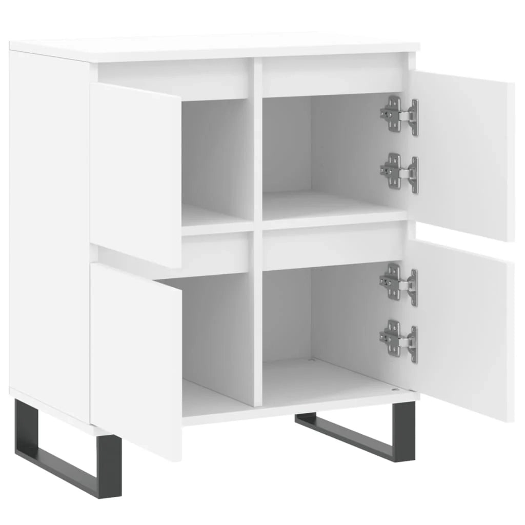 Buffet credenza cassettiera armadio mobile contenitore organizer per cucina soggiorno salotto 60 x 35 x 70 cm legno ingegnerizzato bianco 02_0030370