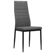 Sedie da Pranzo 6 pz Grigio Chiaro in Tessuto 275380