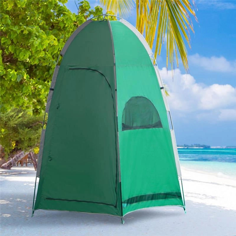TENDA DOCCIA DA CAMPEGGIO CON TASCA PORTAOGGETTI 122 X 122 X 213 CM VERDE