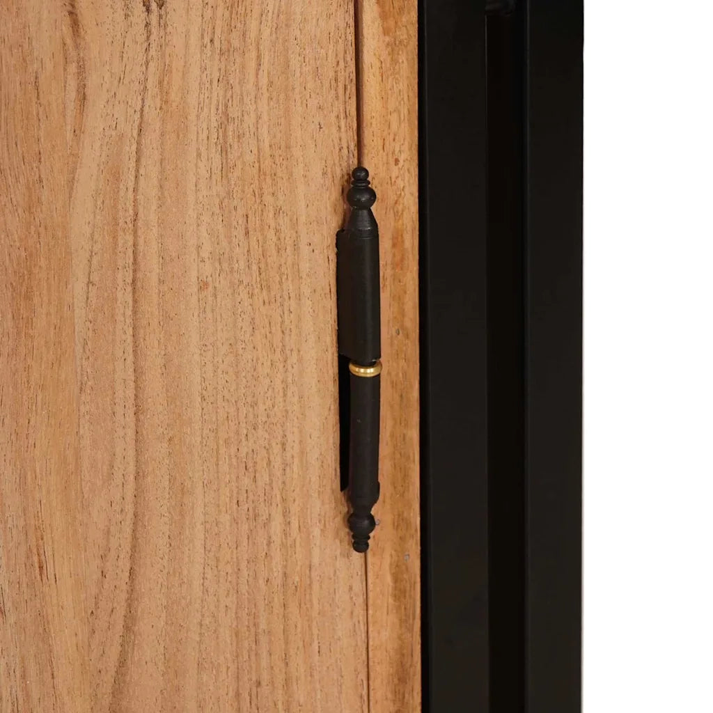 vidaXL Armadio da Notte Marrone legno massello di acacia