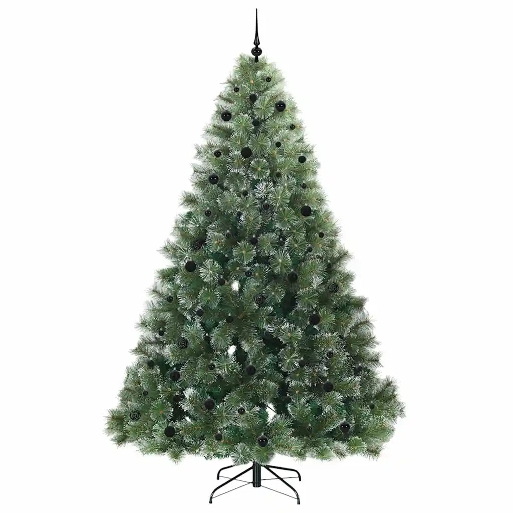 Albero di Natale artificiale con 300 LED Verde 240 cm PE e PVC