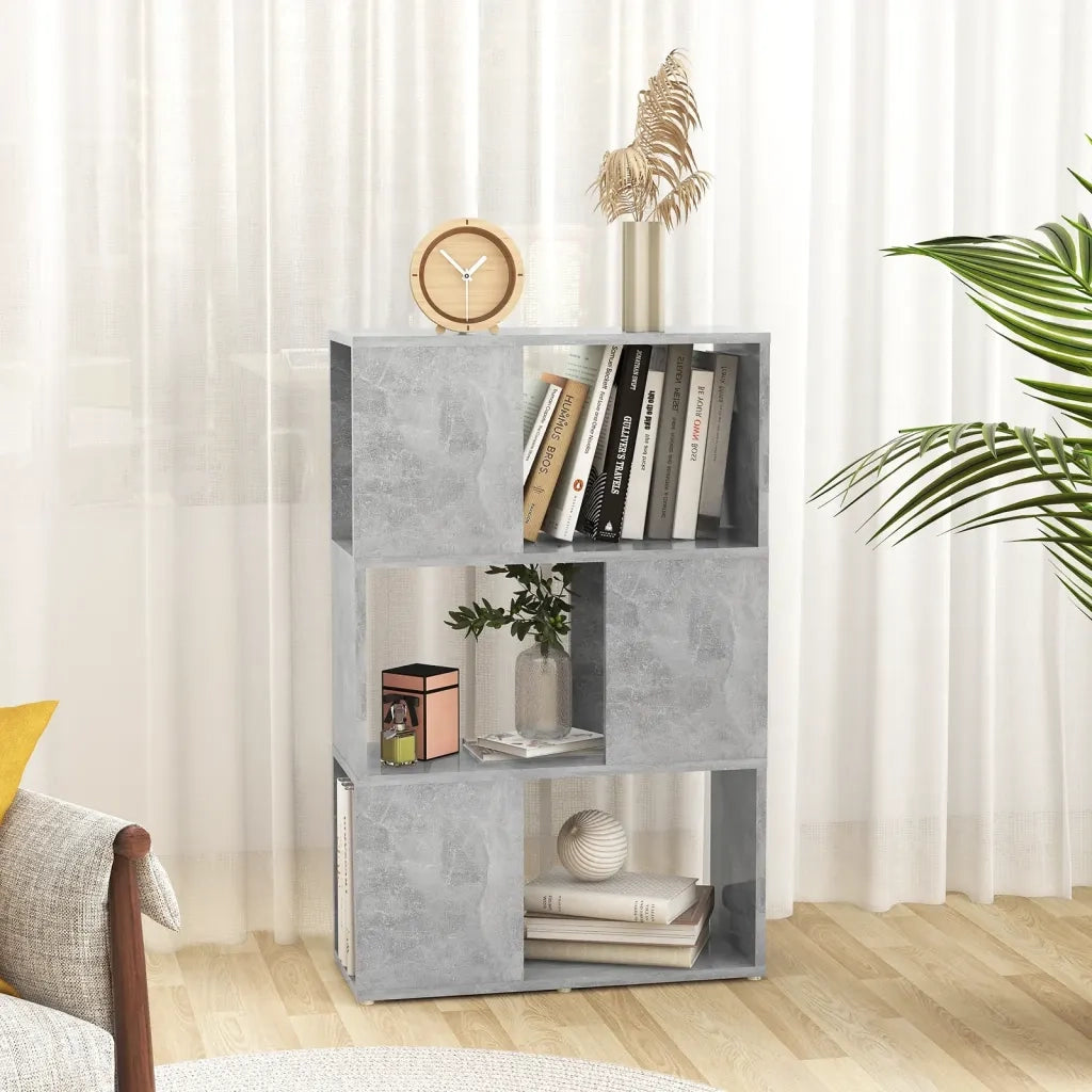 Libreria/Divisorio Grigio Cemento 60x24x94 cm in Truciolato 809075