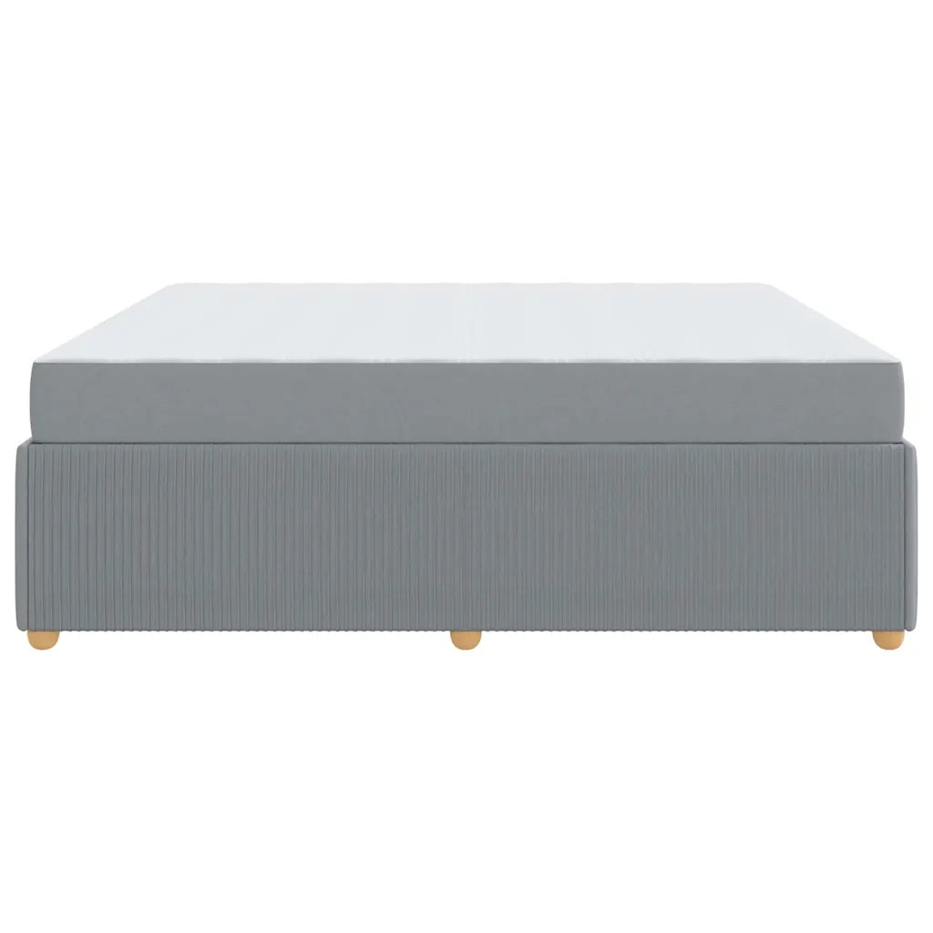 Struttura del letto Grigio chiaro 180 x 200 cm Tessuto