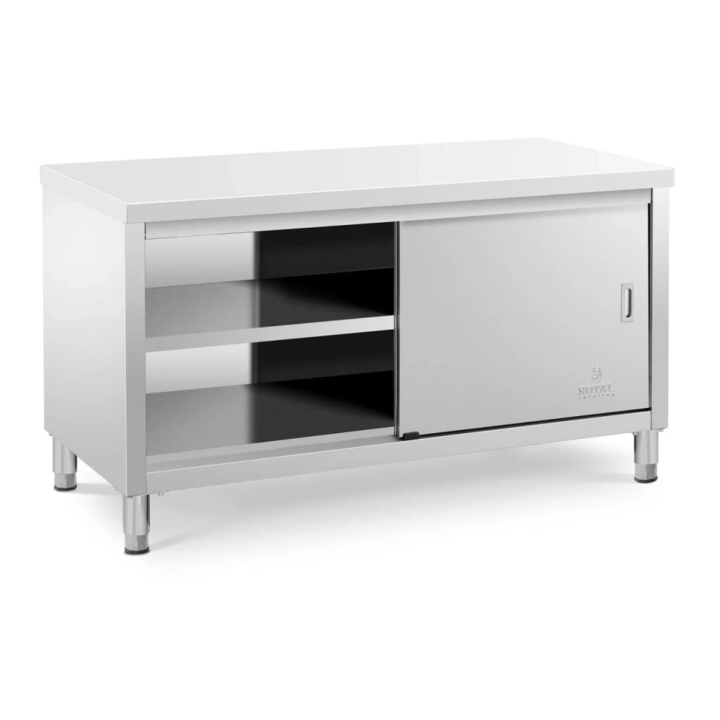 Base cucina professionale in acciaio inox cm 150 x 70 x 85 portata 600 kg 14_0002481