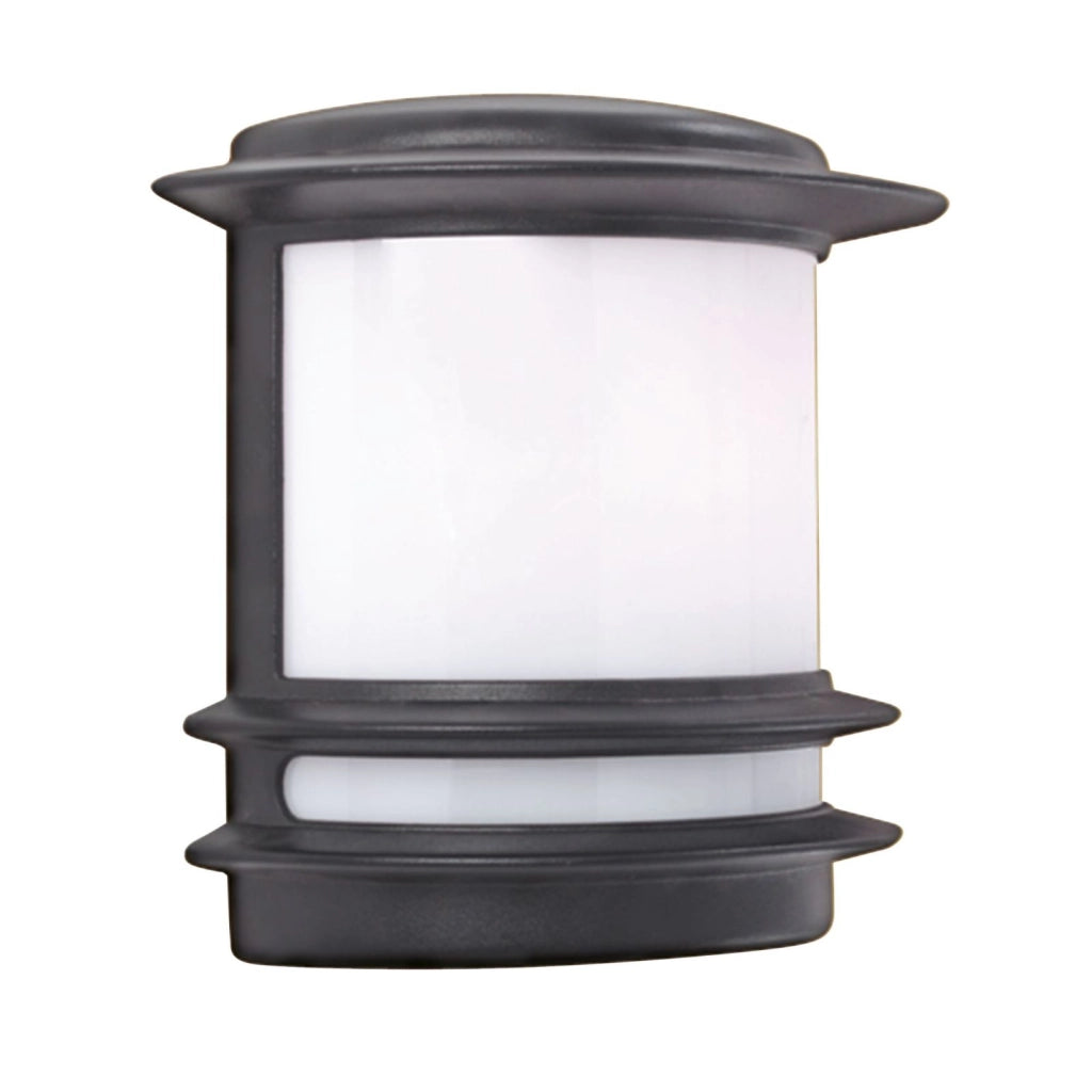 Stroud Applique - Metallo nero e policarbonato bianco, IP44