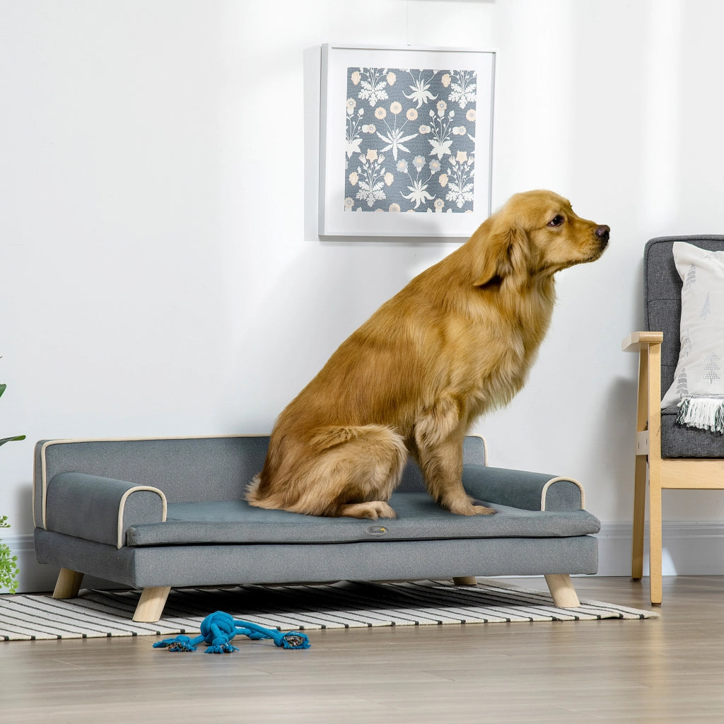 Divano per cani e gatti ¨C zephmum ¨C 100x62x32 cm grigio