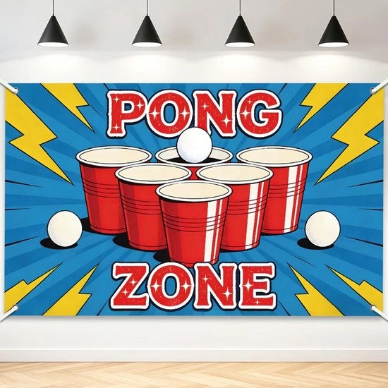Banniere da tennis tafello per sfondo fotografico 180 x 110 cm in poliestere per party e attività sportive indoor