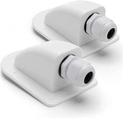 Impianto di passaggio cavo solare IP68 in ABS, gabbia di connessione solare per camper, barca, caravan, set da 2 pezzi, compatibile con cavi 6-12 mm
