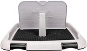 Toilet per cani Indoor con recinzione a maglia - Contenitore per pad per gatto - Capacità fino a 1 litro di urina - Pedane per piedi asciutte e pulite