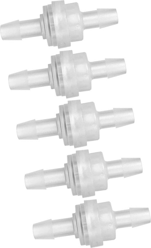 Terugslagklep in plastica anti-ozono con guarnizione fluorrubrica per accessori di trattamento acqua - 5 pezzi (6mm)