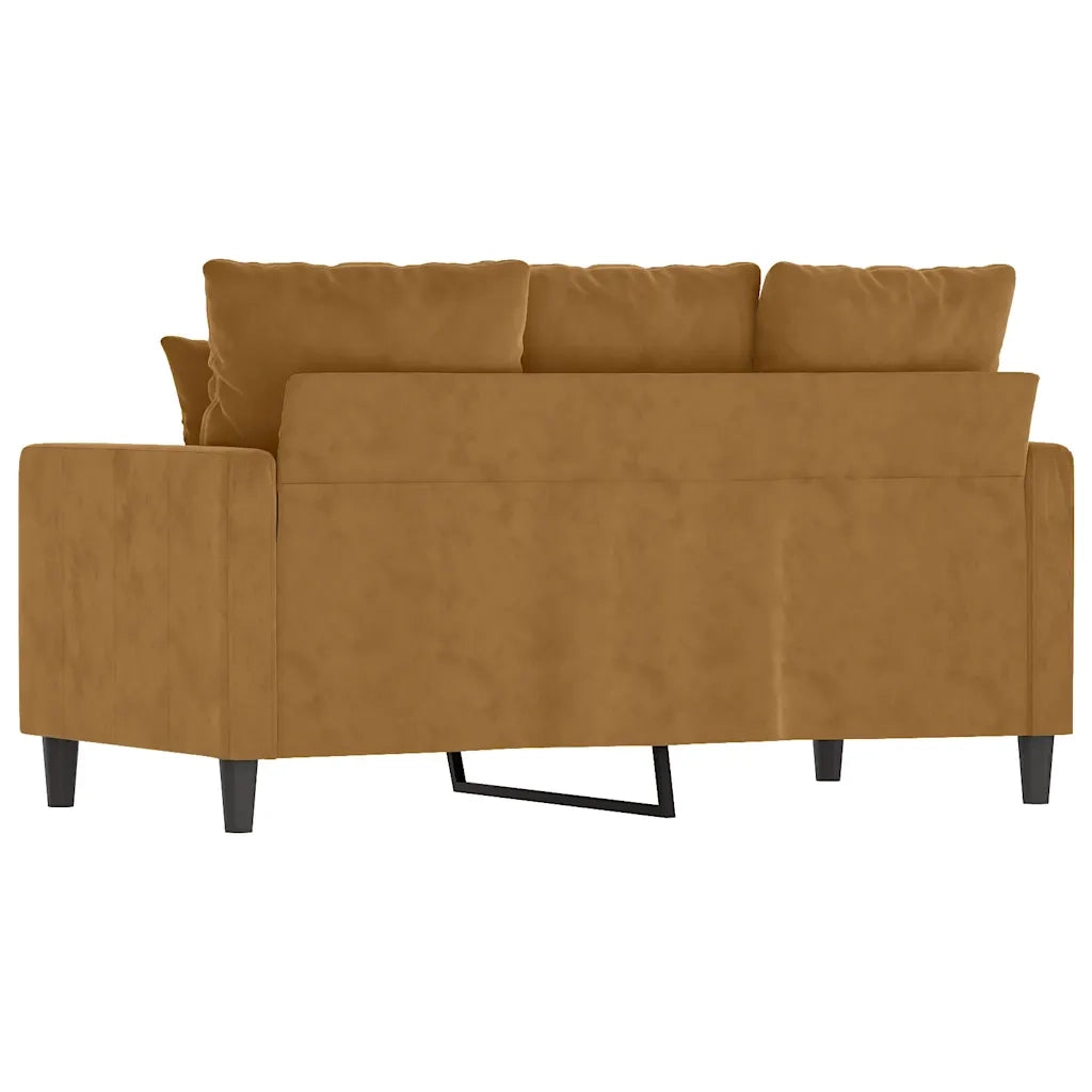 Divano a 2 Posti-Sofa 2 Posti marrone 120 cm in Velluto 698822
