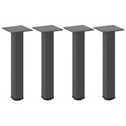 Set di 4 gambe moderne regolabili per tavolino da caffè 30 x 32 cm in acciaio antracite 02_0056748