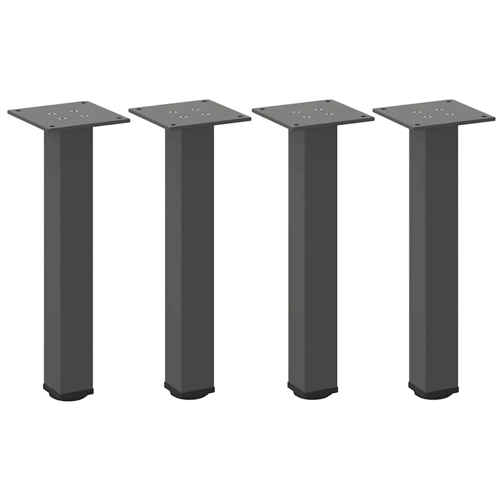Set di 4 gambe moderne regolabili per tavolino da caffè 30 x 32 cm in acciaio antracite 02_0056748