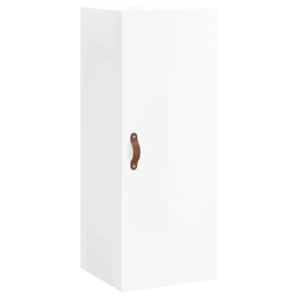 Credenza 34,5x34x180 cm in Legno Multistrato Bianco Lucido 3198827