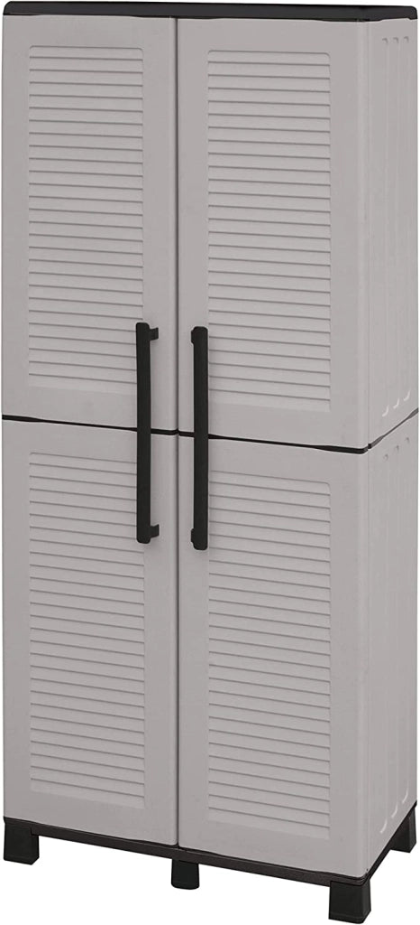 ARMADIO PORTASCOPE IN POLIPROPILENE 68 X 37 X H169 CM 2 ANTE E 3 RIPIANI