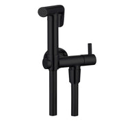 Kit idroscopino nero tondo doccetta per wc portatile shut-off monogetto con leva