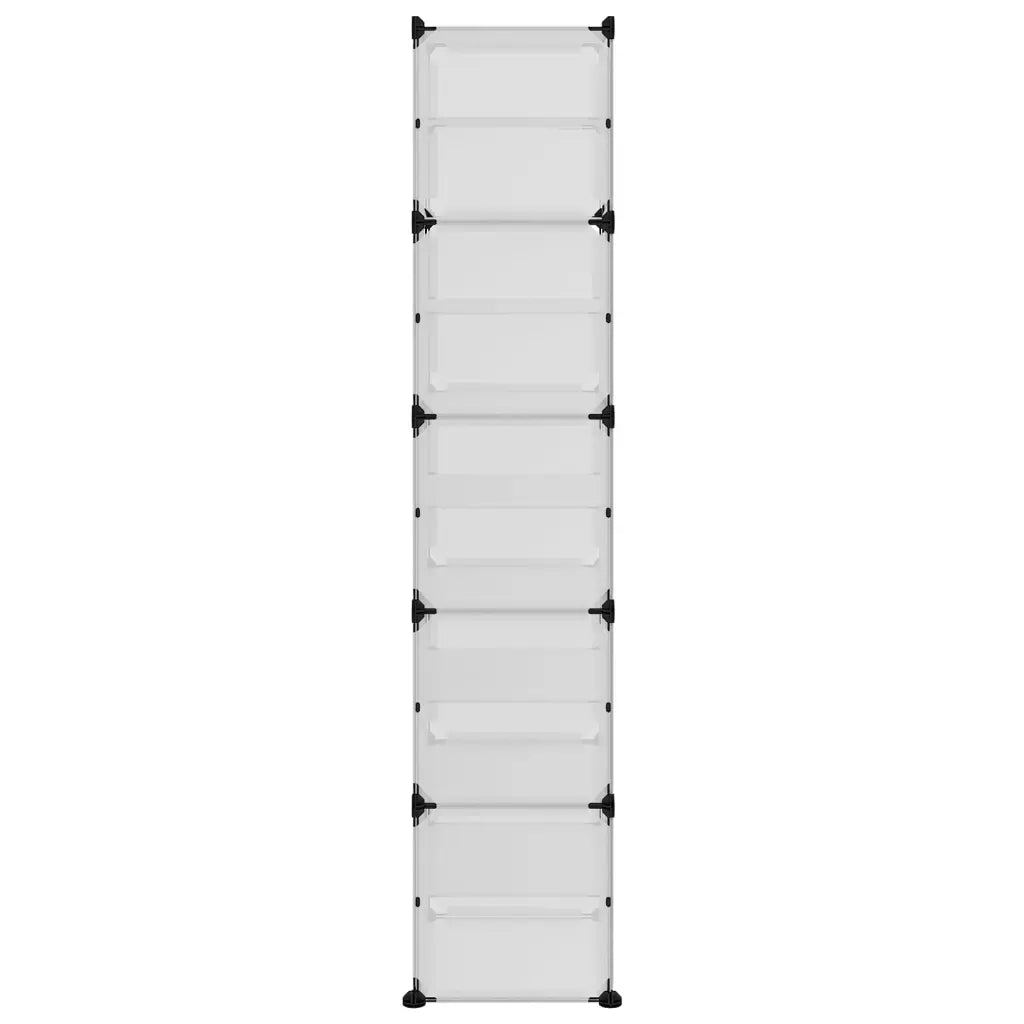 Scarpiera Trasparente 44x31,5x153,5 cm in PP 340562