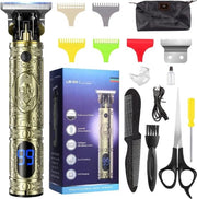 Tondeuse per uomo - Trimmer per capelli e barba - Trimmer senza fili - Adatto per capelli e barba - Trimmer senza fili - Rasatrice - Incluso 4 accessori intercambiabili