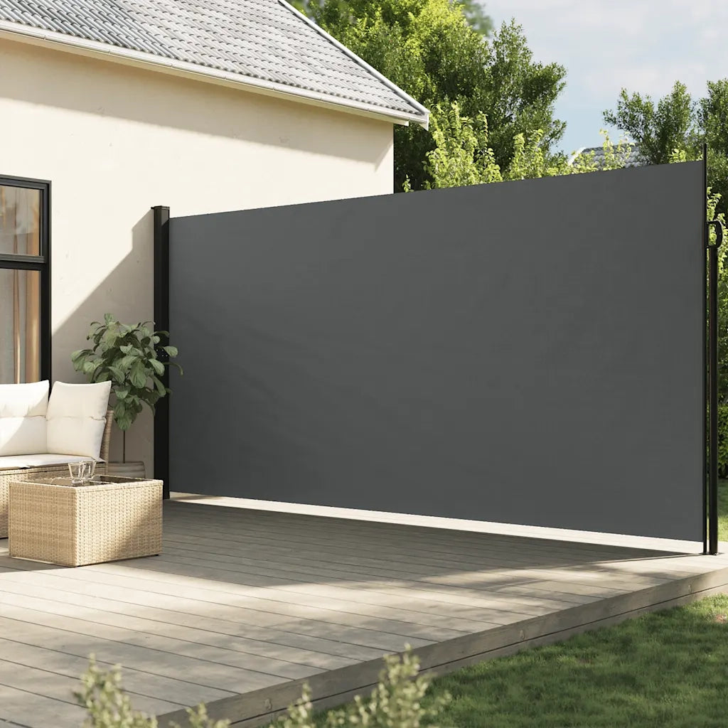 Tenda da Sole Laterale Retrattile-Tenda parasole per balcone per giardino Antracite 220x500 cm