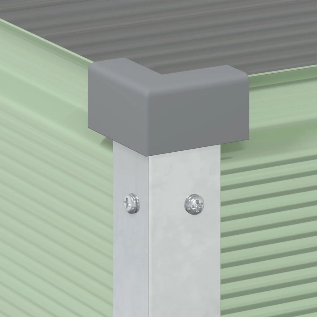 Fioriera Verde Pastello 100 x 45 x 90 cm Acciaio zincato 42018282