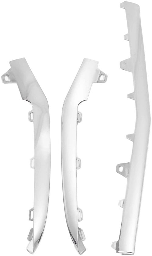 Vettura di supporto anteriore in lega di cromio - Sostituzione E-Klasse W212 Sport Facelift 2014-2016 - Copertura del paraurti anteriore - Accessorio per auto - Alta qualità - 3 pezzi - Copertura paraurti anteriore