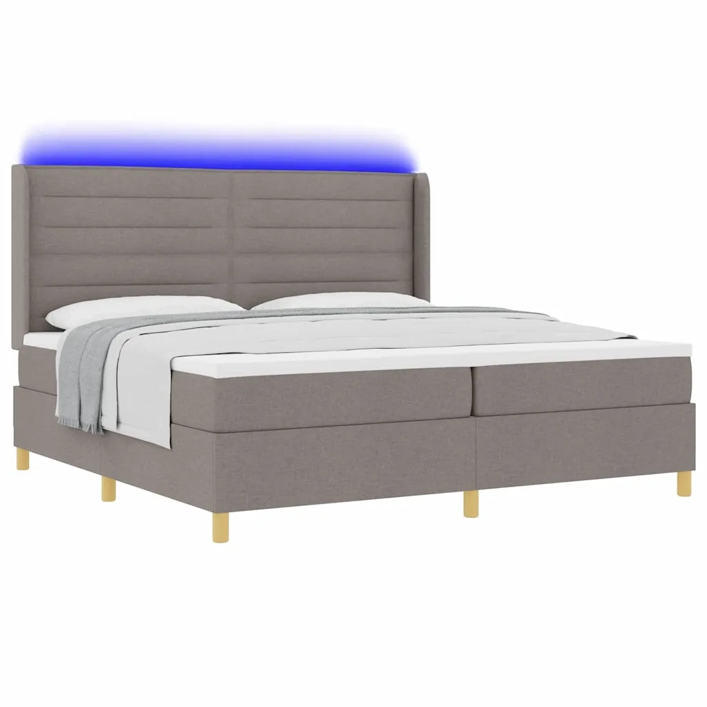 Letto a molle con strisce LED Talpa 200 x 200 cm Tessuto 3343655