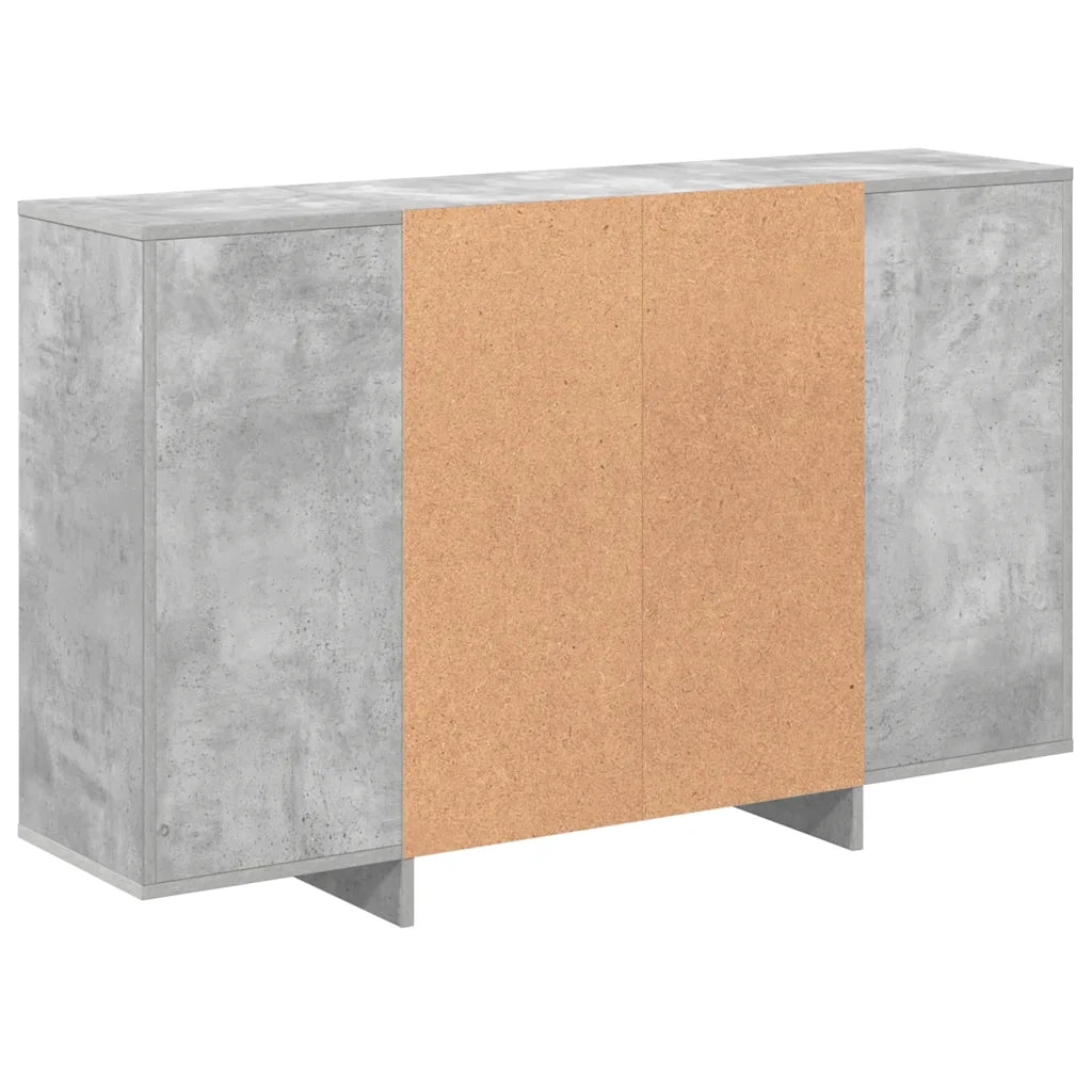 Credenza Grigio Cemento 120x30x75 cm in Truciolato cod mxl 13610