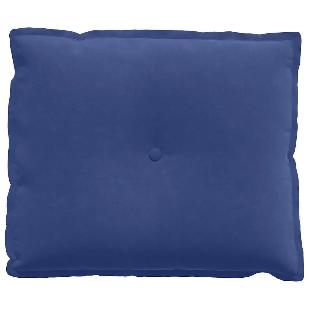 Cuscino per Schiena | Cuscino dorsale Blu Polizia 60 x 50 cm Tessuto in Cords