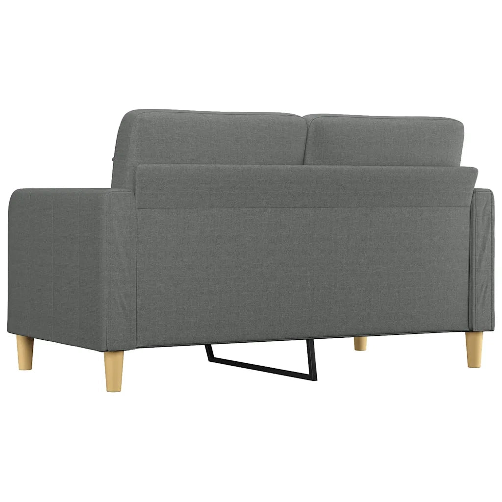 Divano a 2 Posti-Sofa 2 Posti Grigio Scuro 140 cm in Tessuto 357756