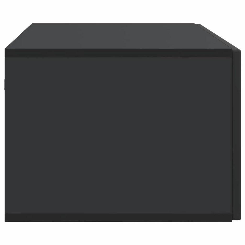 Mobile Porta TV da Muro Montaggio a parete Nero 98 x 41 x 30 cm 898016